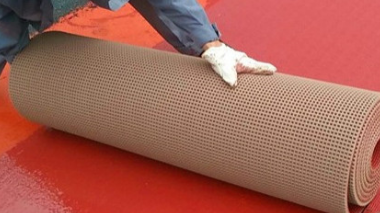 Раскладка рулонного покрытия